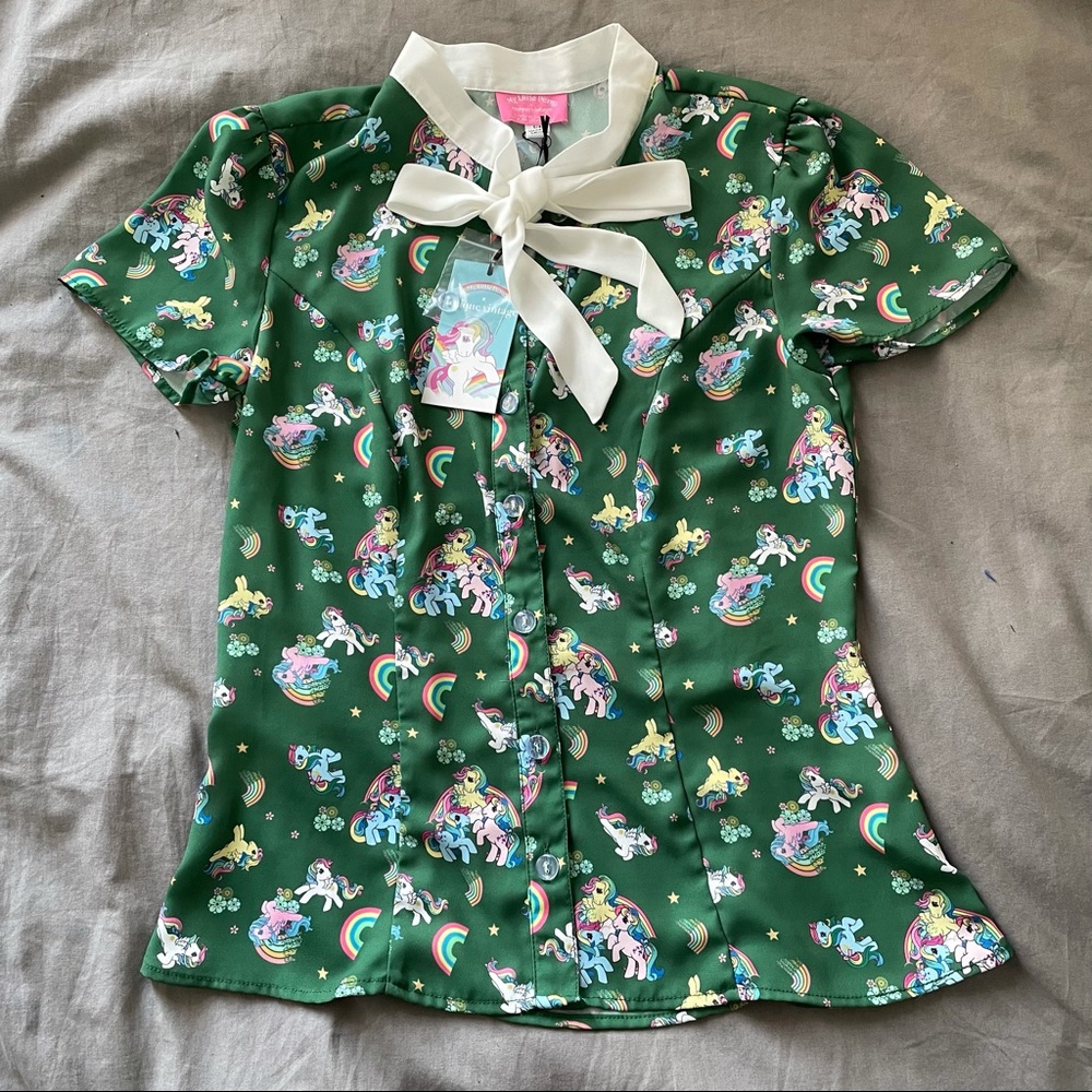 Unique Vintage my little pony blouse small 4